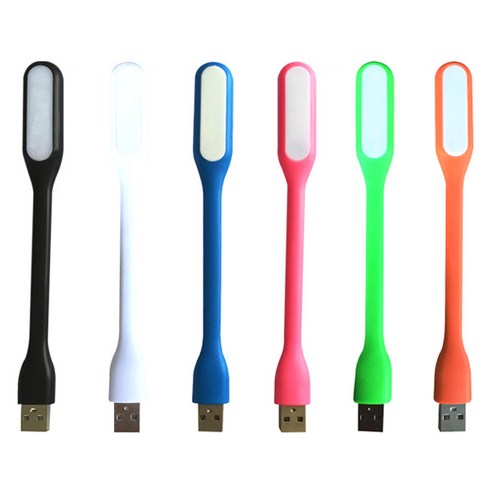 미스터마켓 USB LED 라이트 램프 OTG젠더 휴대용 캠핑 공부 독서 실내등, 오렌지, 1개
