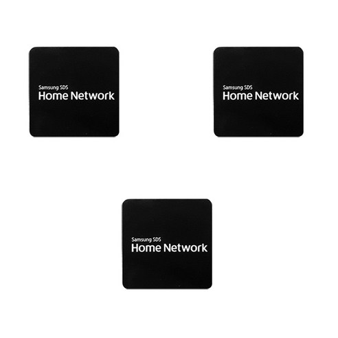 삼성 삼성SDS 디지털도어락 카드키 전자키 키태그 도어록, 삼성도어락카드키_접착형(블랙)