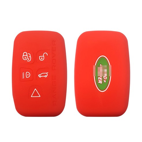 카포카 랜드로버 레인지로버 이보크 실리콘 스마트키케이스 키홀더, 랜드로버B_블랙