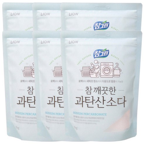 참그린 깨끗한 과탄산소다 1kg, 6개