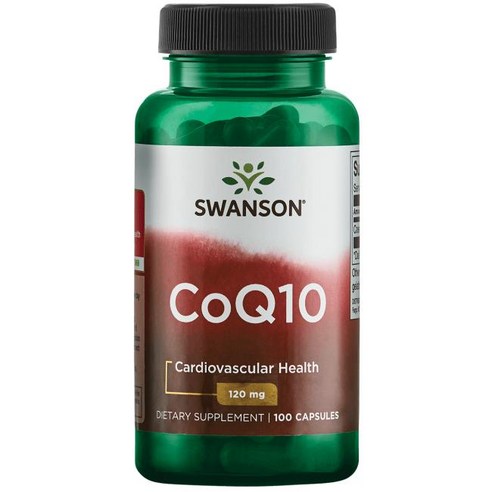 스완슨 CoQ10 120mg 캡슐, 2개, 100정