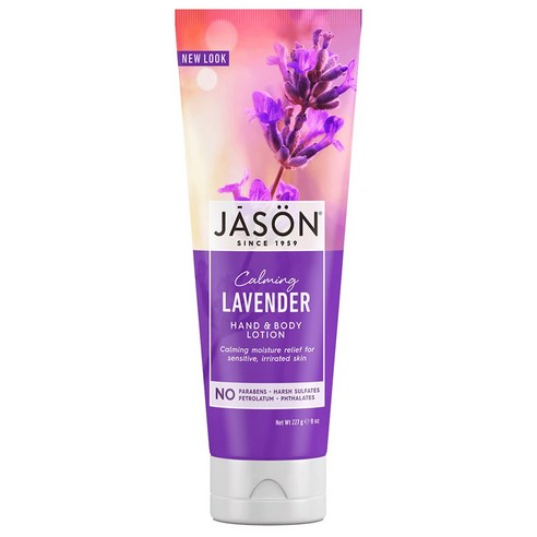 Jason Natural 핸드 & 바디 로션 카밍 라벤더, 227g, 1개
