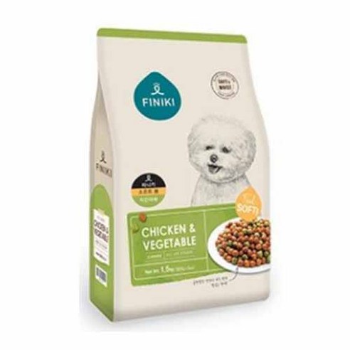 피니키 소프트볼 치킨야채 강아지 건식사료, 밀+닭, 1.5kg, 1개