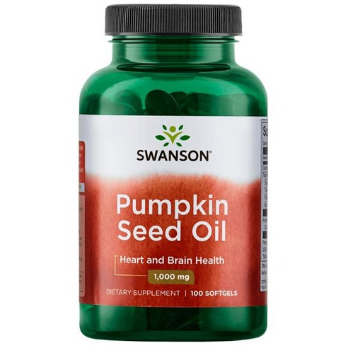 스완슨 펌킨 씨드 오일 1000mg 소프트젤, 1개, 100정