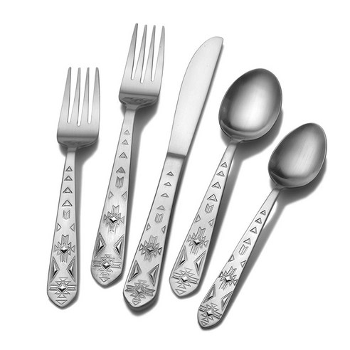 타올 에브리데이 양식커트러리 5종 세트 4개입, Pueblo, Dinner Fork + Salad Fork + Dinner Knife + Dinner Spoon + Teaspoon