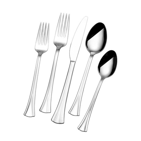 타올 에브리데이 양식커트러리 5종 세트 4개입, Elle, Dinner Fork + Salad Fork + Dinner Knife + Dinner Spoon + Teaspoon