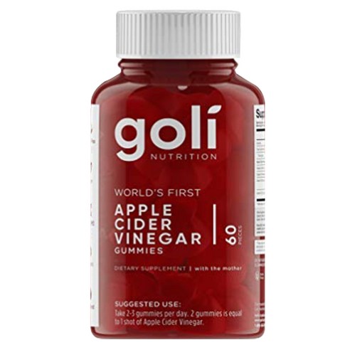 Goli 애플 사이다 비니거 구미, 60개입, 1개