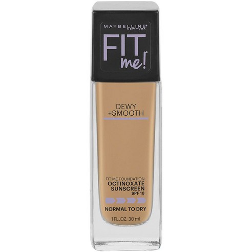 메이블린 핏 미 파운데이션 듀이 + 스무스 옥티녹세이트 노멀 투 드라이 30ml, 1개, 245 Classic Beige