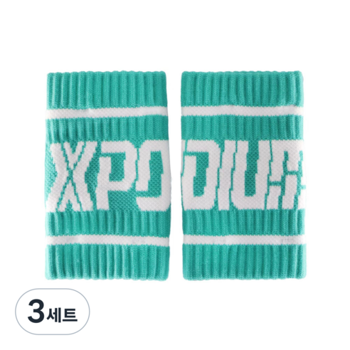 엑스포디움 손목아대 / 스웻밴드 (한쌍) 포디움 크로스핏, 민트, 3세트