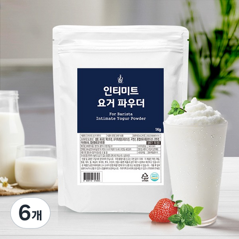 인티미트 요거트 파우더 1Kg, 1개입, 6개