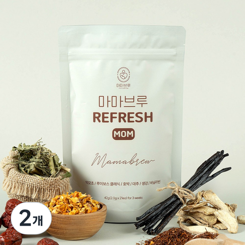 [마마브루] RefreshMom 리프레시맘 산후조리 루이보스, 2개, 42g