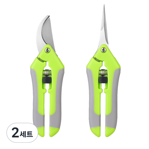 EGMI 정원 농장 다용도 원예 전지가위 2종 2P 그린, 2세트