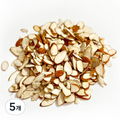 미웰 생 아몬드 슬라이스 수입, 800g, 5개