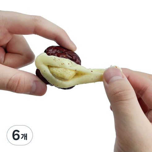 [주5일] 프리미엄 영양간식 달콤한 대추속 밀크캐슈넛 왕대추, 6개
