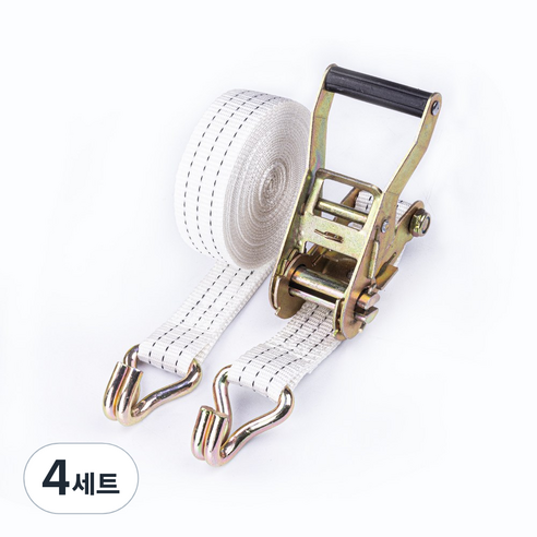 신명 자동바 세트 38mm 깔깔이바 라쳇바 화물바 고정바 환봉, 4세트