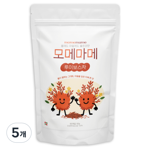 루이보스차 루이보스 티 티백 차 임산부 붓기차, 5개, 50개입, 1g
