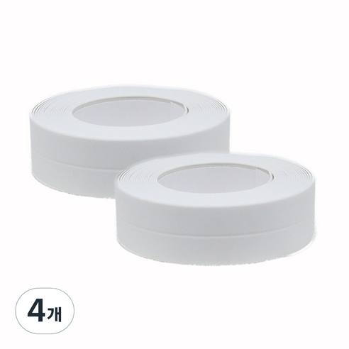 실리콘 곰팡이 방지테이프 싱크대 창문 창틀 화이트 22mm (3.2m), 4개