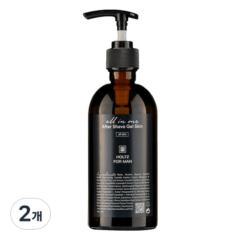 홀츠포맨 남자화장품 에프터 쉐이브 쉐이빙 올인원 스킨 토너 로션 미백 주름개선, 300ml, 2개