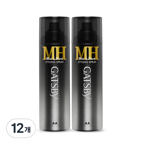 갸스비 스타일링 헤어스프레이 매트&하드, 200ml, 12개