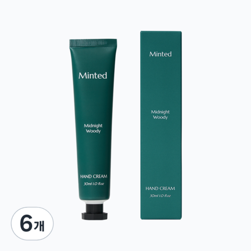 [민티드] 리얼 모이스쳐 핸드크림 3개 (30ml x 3), 6개, 30ml