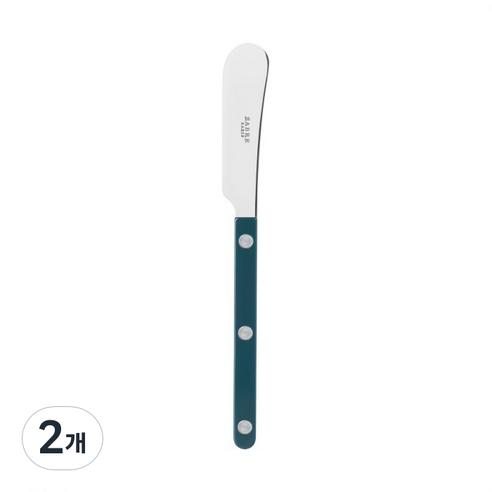 사브르 비스트로 샤이니 식기 커트러리 스프레더, 아쿠아, 2개