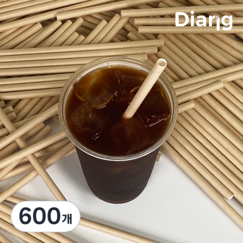 종이빨대 7x250 벌크포장 300P, 1개입, 600개