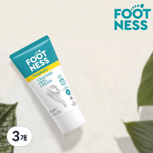 풋네스 풋 테라피 발뒤꿈치 보습 크림, 3개, 50ml, 1개입