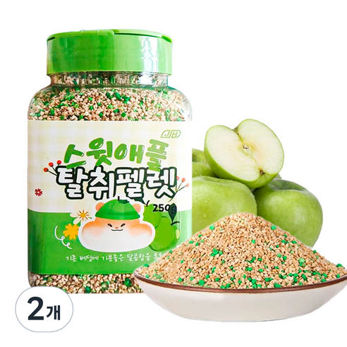 기화 스윗애플 탈취펠렛 사과향베딩 천연탈취제, 2개, 250g