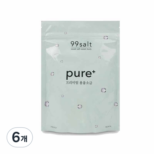 [구구솔트] 미세플라스틱 걱정없는 천연 용융소금 조리용, 500g, 6개