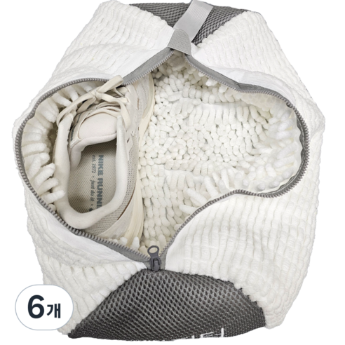 국민필터 2세대 신발 운동화 세탁망 특 대형, 6개, SuperWhite