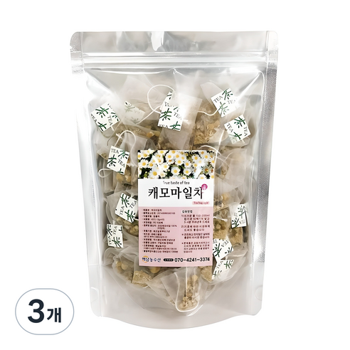 해남농수산 캐모마일 차 티백, 100g, 100개입, 3개
