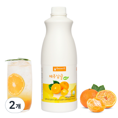 엔아이에프 엔칸토 제주감귤베이스 1.8kg, 2개
