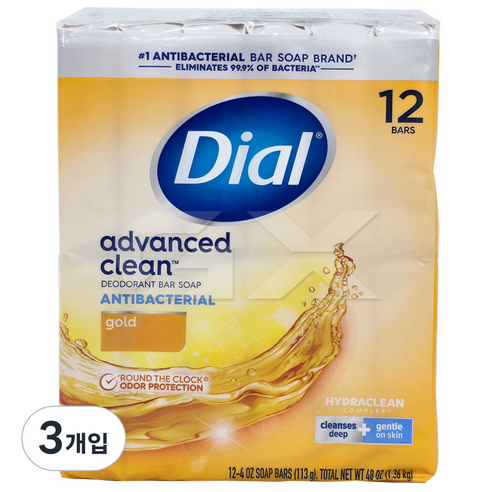 다이알 골드 비누, 1.36kg, 3개입