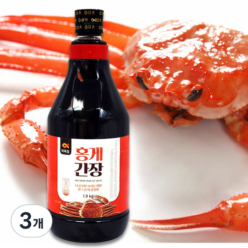 약목참 홍게간장 맛간장 맛장 만능, 3개, 1.9kg