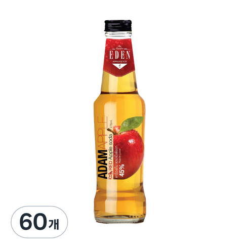 에덴 아담 홍사과 스파클링, 60개, 275ml