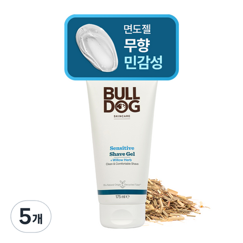 불독 스킨케어 센서티브 쉐이브 젤, 175ml, 5개