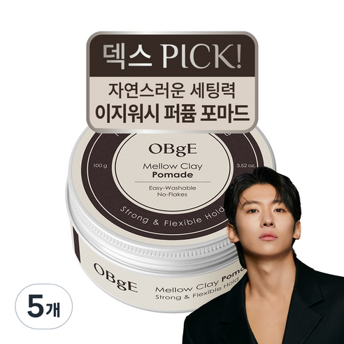 OBge 오브제 멜로우 클레이 포마드, 5개, 100g