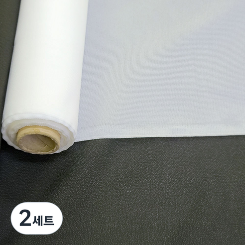 일반심지 접착심지 보통심지, 화이트(110 x 450cm/5yard), 2개