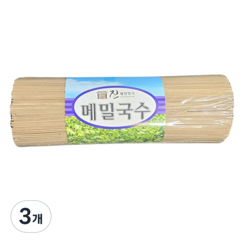 진메밀명가 국내산 메밀국수, 3개, 1kg