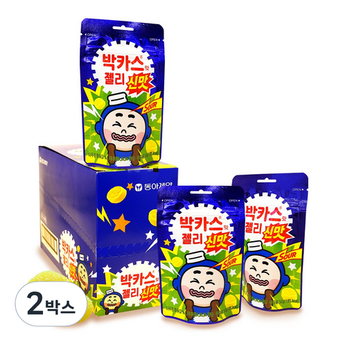 동아제약 박카스맛 젤리 신맛 타우린 함유 비타민B캔디, 50g, 2박스