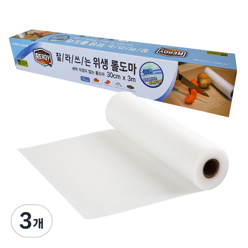 일회용 잘라쓰는 위생 롤도마 30cm x 3m, 3개