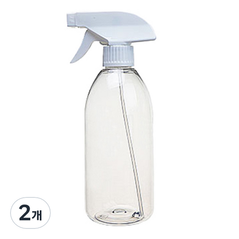 분무기 500ML / 공병 투명스프레이 소독 분사기 성능좋은 다용도 분무기 투명, 2개, 투명분무기500ml