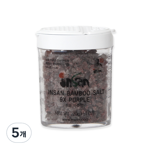 인산죽염 인산 자죽염, 20g, 5개