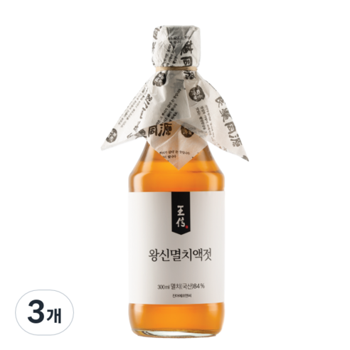 왕신멸치액젓, 3개, 300ml
