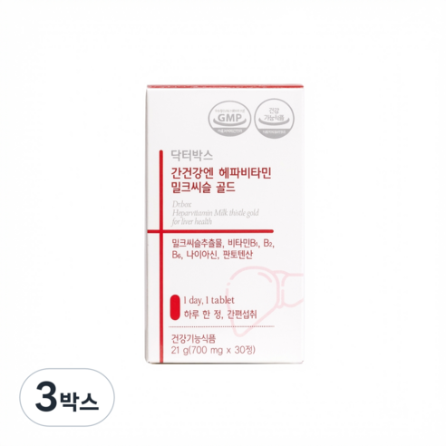 닥터박스 간건강엔 헤파비타민 밀크씨슬 골드 (내과 전문의 성분 배합)