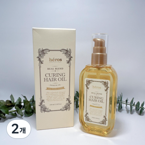 헤로스 큐링 헤어 오일, 2개, 100ml