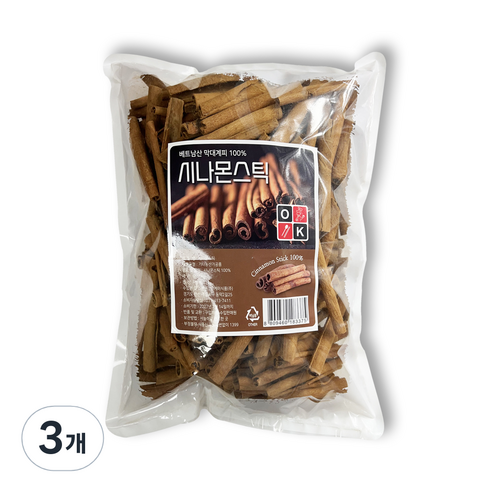 향 좋은 시나몬스틱 대용량 계피차, 3개, 1개입, 1kg
