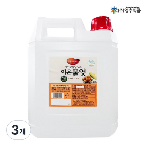 물엿 대용량 업소용 가정용 식당용, 10kg, 3개