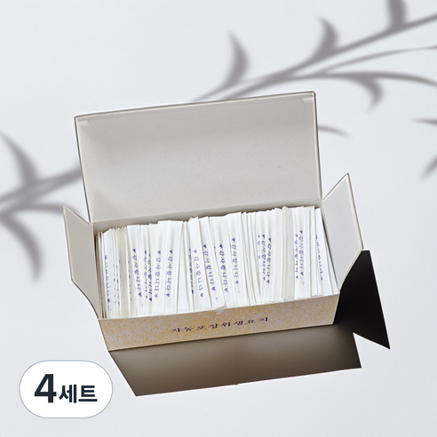 개별포장 이쑤시개 자작나무 양면 요지 종이 자동 포장 업소용, 4세트, 800개