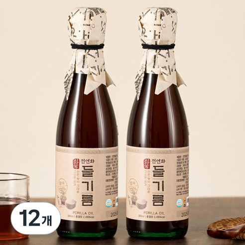 시장쏙 전연화 들기름, 300ml, 12개